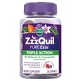 thumbnail interactive-video image 1 of ZzzQuil PURE Zzzs Melatonin Triple Action with Ashwagandha, Melatonin 6mg, 30 Gummies, 1 of 9