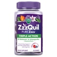 thumbnail interactive-video image 1 of ZzzQuil PURE Zzzs Melatonin Triple Action with Ashwagandha, Melatonin 6mg, 60 Gummies, 1 of 10