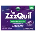 thumbnail image 1 of ZzzQuil LiquiCap Sleep Aid, Diphenhydramine 25mg HCl, 72 LiquiCaps, 1 of 12