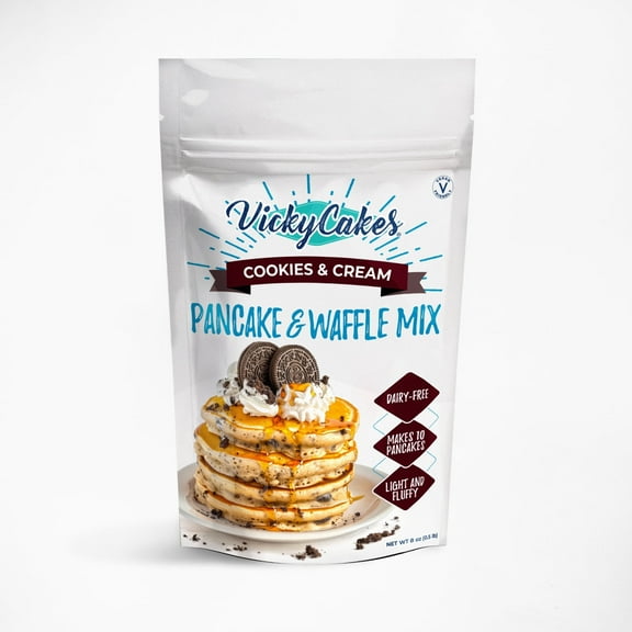 Vicky Cakes Cookies and Cream Pancake and Waffle Mix, 8oz