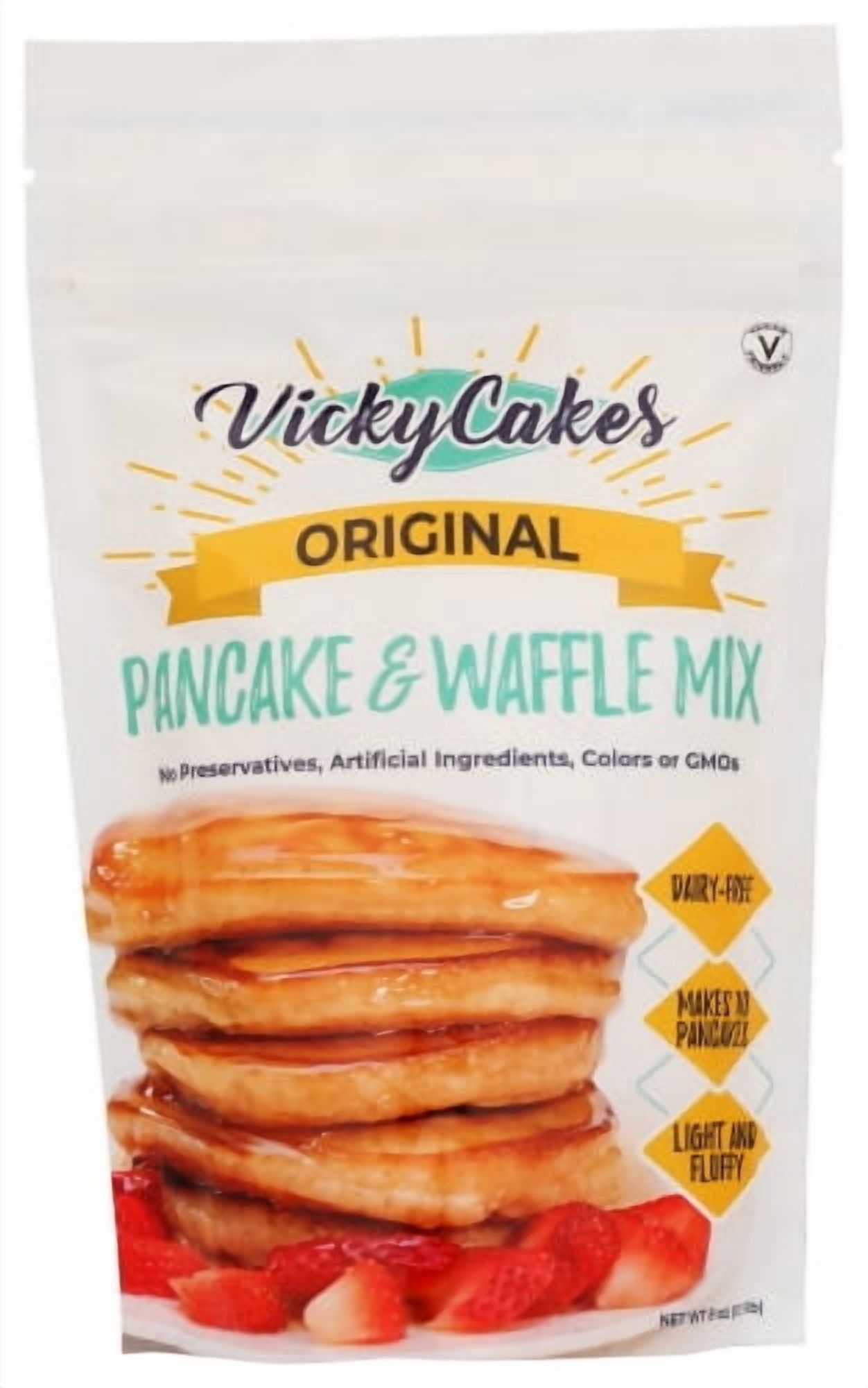 Vicky Cakes Pancake & Waffle Mix 8 oz (Pack of 12)