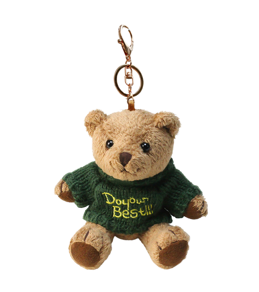 VickyPoP Cute Teddy Bear Keychain, Soft Bear Keyring Animal