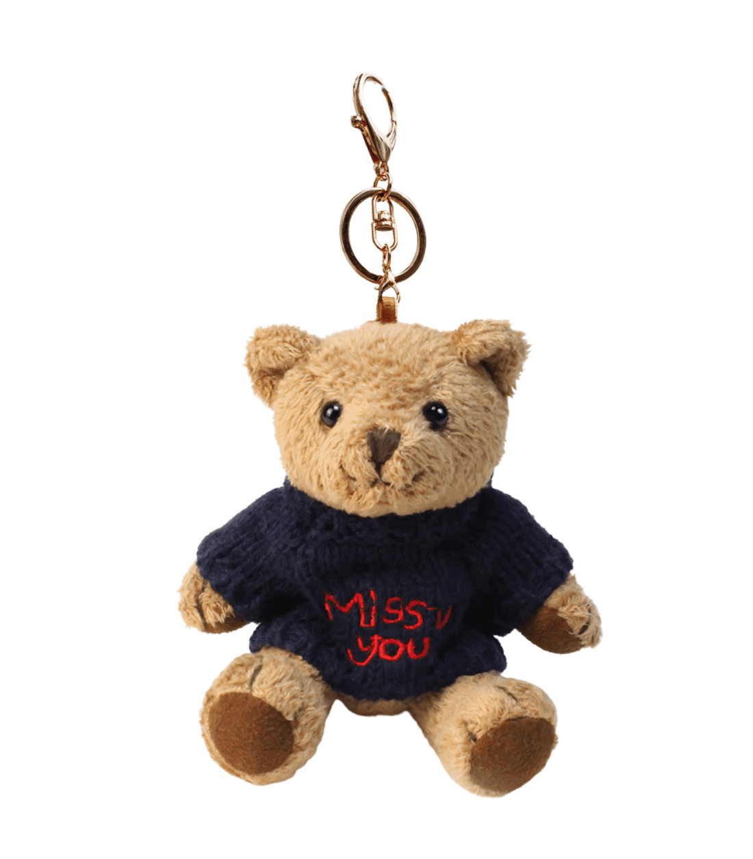 VickyPoP Cute Teddy Bear Keychain, Soft Bear Keyring Animal
