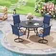 thumbnail image 1 of Vicllax Outdoor Patio Dining Set American Country Style Metal 42"for Garden Lawn (5 Pcs), 1 of 9