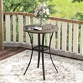 thumbnail image 1 of Vicllax Outdoor Round Small Bar Table Metal Modern Style for Garden Balcony (Diameter 27.6"), 1 of 4