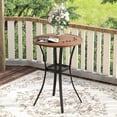 thumbnail image 1 of Vicllax Outdoor Round Small Bar Table Metal Modern Style for Garden Balcony (Diameter 27.6"), 1 of 6