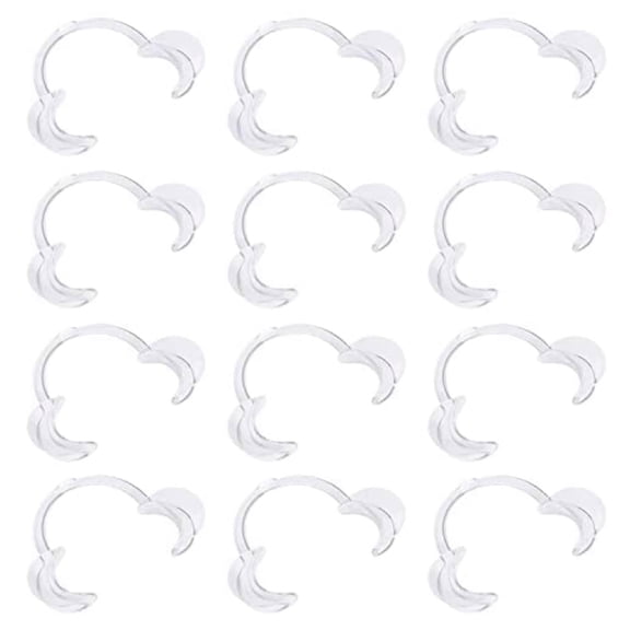 Vicloon Mouth Opener,12 Pcs Dental Mouth Opener,C-Shape Cheek Retractors,Mouthpieces Replacement Cheek Retractors for Open Mouth Game, Dentistry,Teeth Whitening,Suitable for Adults and Kids