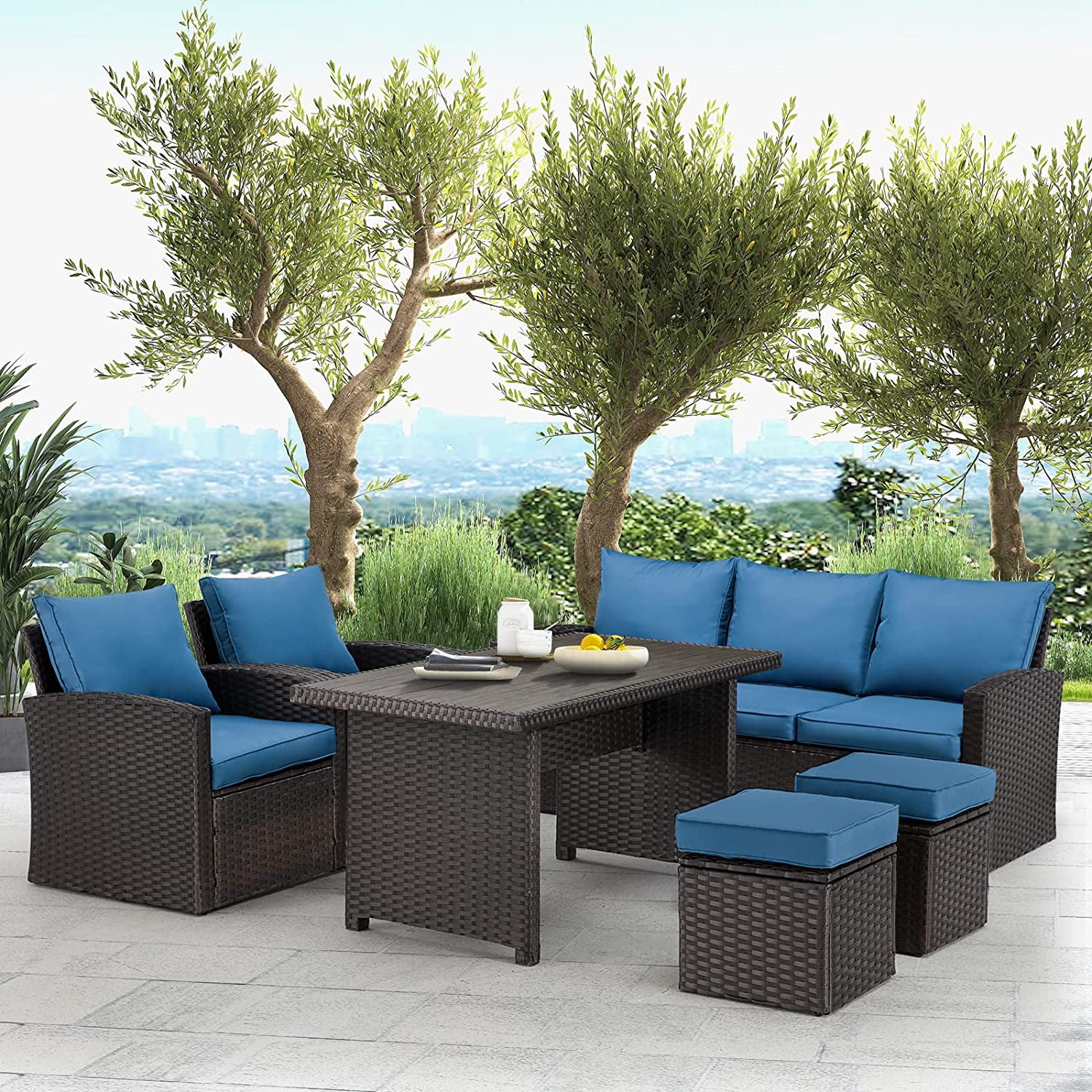 Wicker outdoor furniture clearance sale