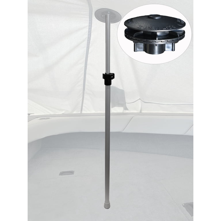 Vico Marine Boat Cover Support Kit - 3 Poles & 3 Flex Supports With Straps, Adjustable For Boats 16ft+, Prevents Water Pooling