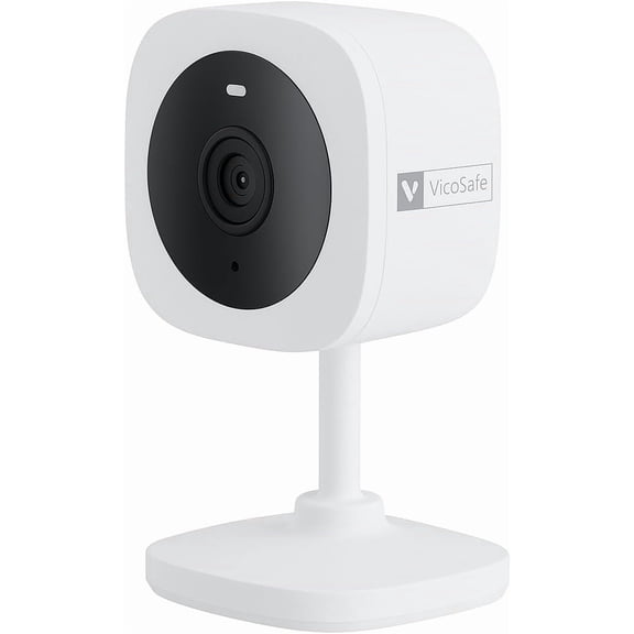 VicoHome CK1 Indoor Security Camera – 2K WiFi Pet & Baby Monitor with AI Motion Detection, Two-Way Audio, Night Vision, Compatible with Alexa & Google Home, Cloud & SD Storage