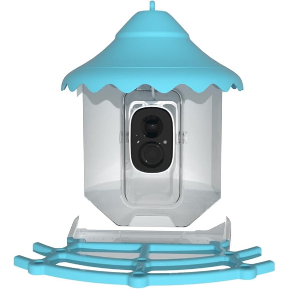 VicoHome N002 Bird Feeder with Camera - AI Bird Recognition, Solar Powered Outdoor Birdhouse Cam with Night Vision, Motion Alerts, App Control, Cloud & SD Storage, IP65 Waterproof, 2K HD Live View