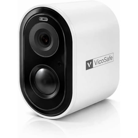 VicoHome Outdoor Security Camera Wireless X84, Full HD WiFi Camera, Night Vision, AI Motion Detection, Two-Way Talk, Weather-Resistant IP65, Cloud & SD Storage, Strong Battery up to 6 Months