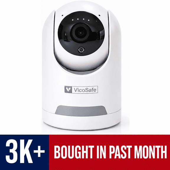 Vicohome X07 Indoor Security Camera, 2K WiFi Pet & Baby Monitor, AI Motion Detection, Two-Way Audio, Night Vision, App Control, Alarm Notifications, Cloud & SD Storage