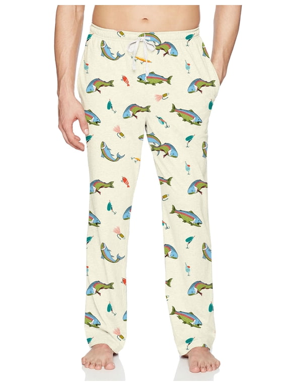 Men's Pajama Pants Funny Graphic Sleepwear Pjs Bottoms with Elastic Waistband & Pockets Loungewear