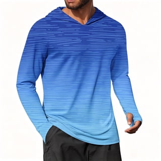 Vicojack Mens UPF 50+ Sun Protection Hoodie Shirts Long Sleeve Rash Guard SPF Thumbhole Shirt Hooded for Hiking Running Fishing Workout