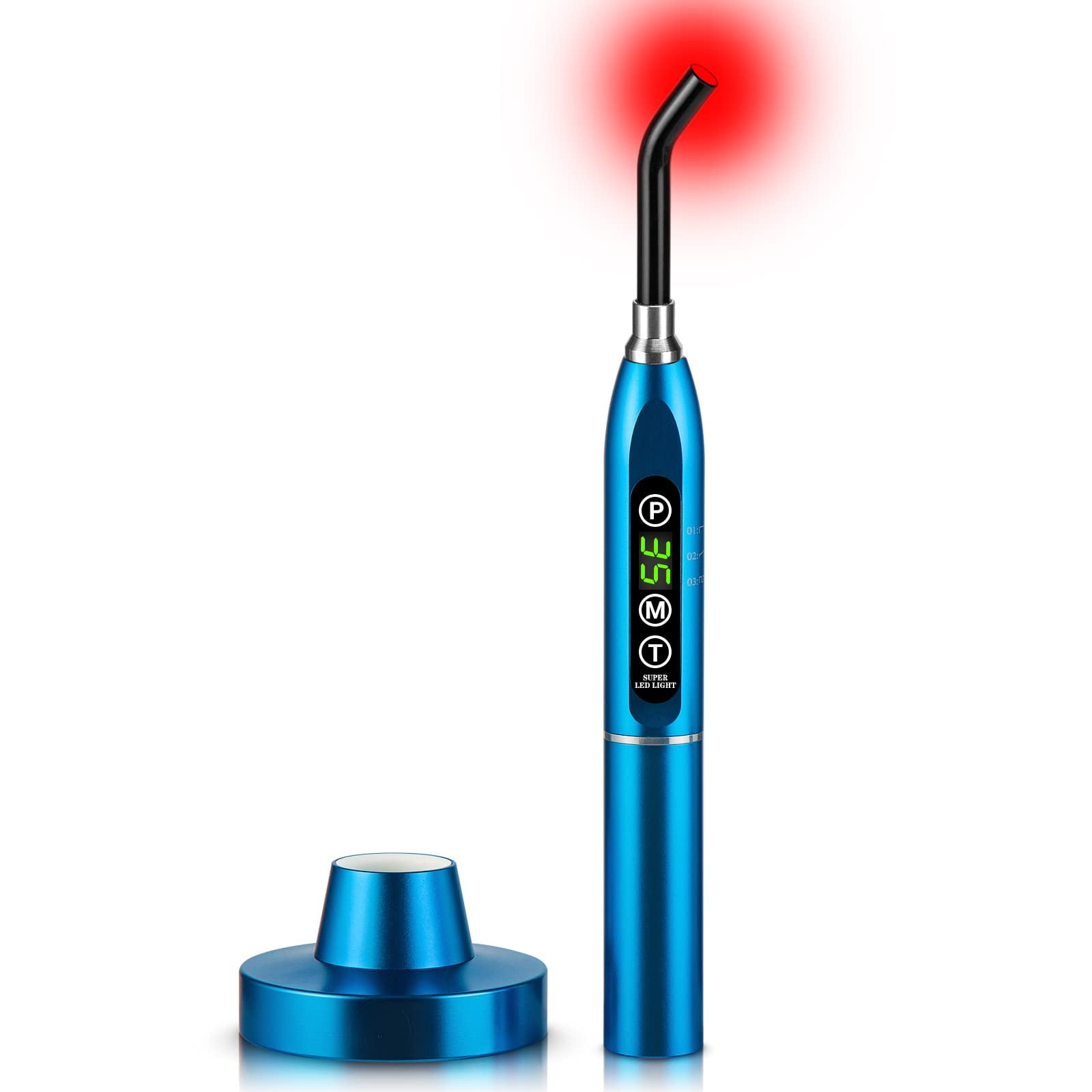 Viconor Red Light Therapy Cold Sores Treatment&Fever Blister,Canker Sore Mouth Sore Relief, Nose Ear Knee Hands Joint Muscle,Handheld Infrared Red Light Therapy Device for Body Face(Blue)