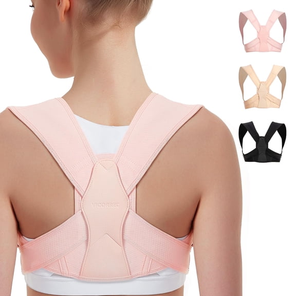 Posture Corrector for Women and Men, Adjustable Upper Back Brace for Clavicle Support and Providing Pain Relief from Neck, Shoulder, and Upper Back