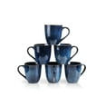 thumbnail image 1 of Vicrays Coffee Mug Set, 12 Ounce, Set of 6, Ceramic Mug for Men, Women, Unique Glazed Mugs with Handle for Coffee, Tea, Milk, Cocoa, Cereal (blue), 1 of 7