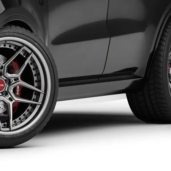 Vicrez 2021 SRT Hellcat Style Side Skirts Rocker Panels vz102494 | Dodge Durango 2011-2026