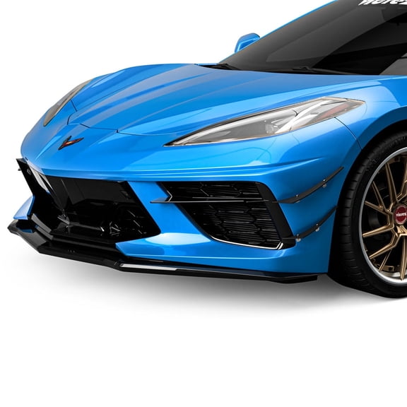 Vicrez 2VR + 1VR Front Bumper Canards vz102247 | Chevrolet Corvette C8 2020-2021