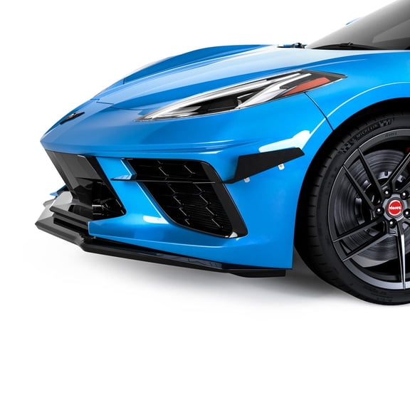 Vicrez 4VR Front Bumper Canards vz102233 | Chevrolet Corvette C8 2020-2021