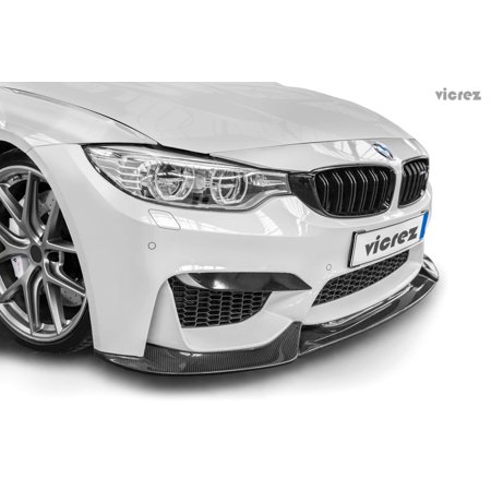 Vicrez BMW M4 F82 F83/ M3 F80 2014-2019 V4R Carbon Fiber Front Lip Splitter vz101054
