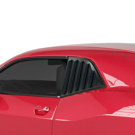 Vicrez Dodge Challenger SRT Hellcat 2015-2018 LV Style Quarter Window Louvers vz100861