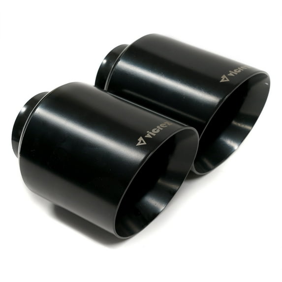 Vicrez Exhaust Tip 5" Inch Ceramic Black Set vzp100109 | Dodge Charger V8 5.7L/6.2L/6.4L 2015-2022