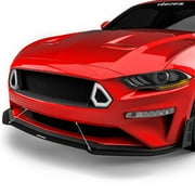 Vicrez Front Upper Honeycomb Grille with LED Lights for Ford Mustang 2018-2022, Except GT500, vz102132