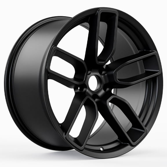 Vicrez Hellcat Redeye Style Matte Black Wheel (20" x 9", +20 Offset, 5x115 Bolt Pattern, 71.6 mm Hub) vzn111407