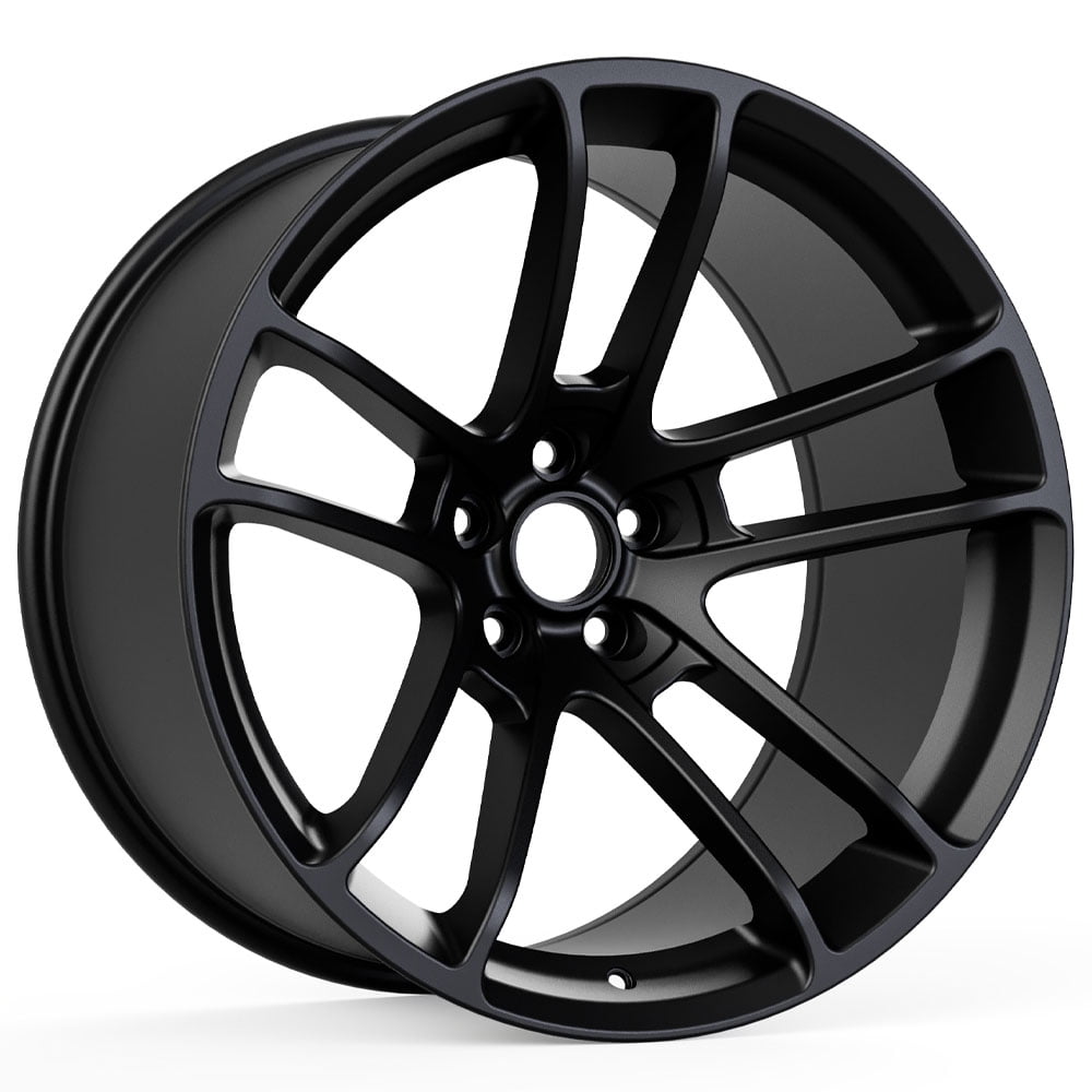 Vicrez Hellcat Widebody Style Matte Black Wheel (20"x11", -2.5 Offset, 5x115 Bolt Pattern, 71.6 mm Hub) vzn100793
