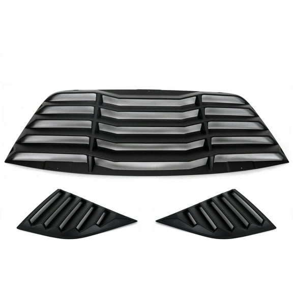 Vicrez LV Rear & Quarter Window Louvers vz101489 | Dodge Challenger 2008-2022