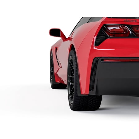 Vicrez Mud Flaps Front & Rear Wheel Guard VR1 vz101408 for Corvette C7 2014-2019