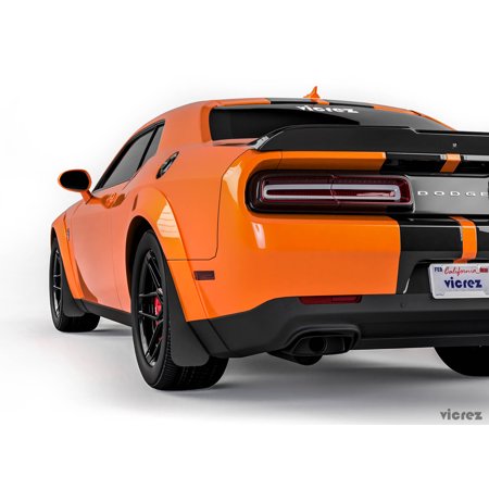 Vicrez Mud Flaps Front & Rear vz101504 | Dodge Challenger 2008-2019 Widebody