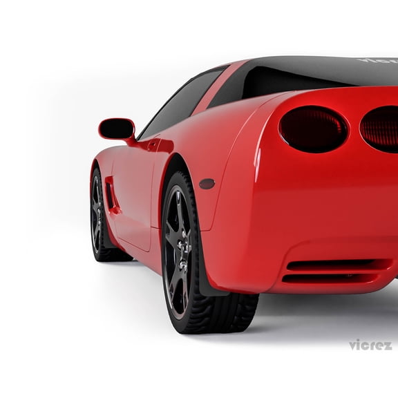 Vicrez Mud Flaps Front & Rear vz101610 | Chevrolet Covette C5 1997-2004