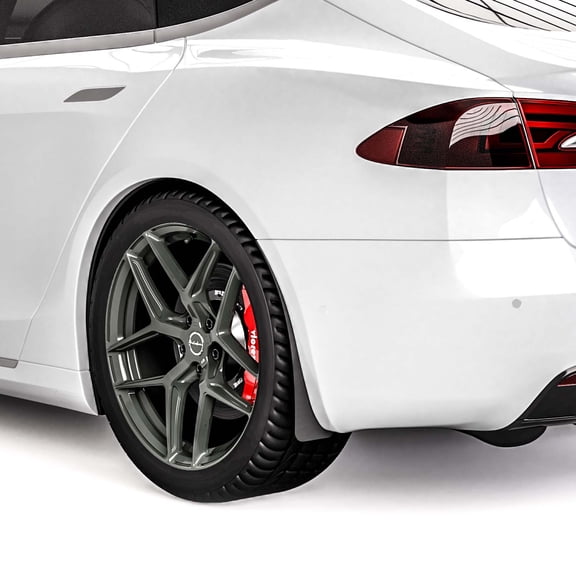 Vicrez Mud Flaps Rear Pair Set vz101803 | Tesla Model S 2012-2020