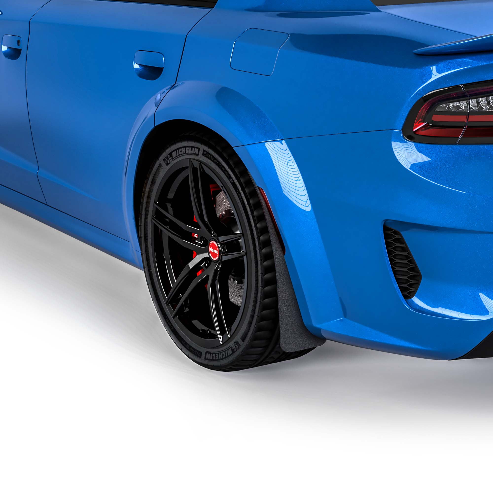 Vicrez Mud Flaps Rear Pair vz102101 Dodge Charger Widebody 2020 2022