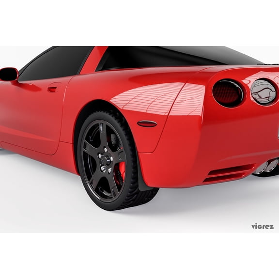 Vicrez Mud Flaps Rear vz101612 | Chevrolet Covette C5 1997-2004