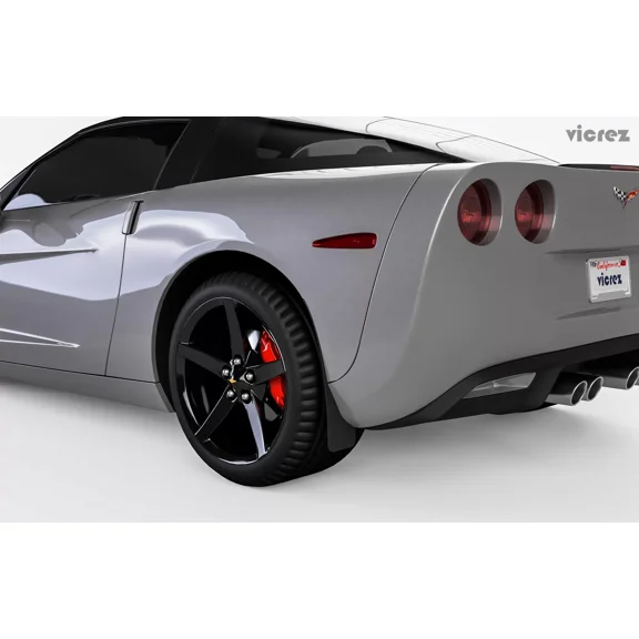 Vicrez Mud Flaps Rear vz101771 | Chevrolet Corvette C6 2005-2013