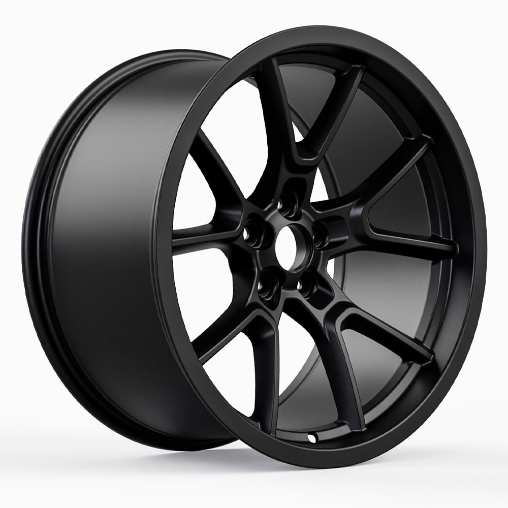 Vicrez Redeye Demon Style Matte Black Wheel (20" x 10.5", +25 Offset, 5x115 Bolt Pattern, 71.6 mm Hub) vzn111414