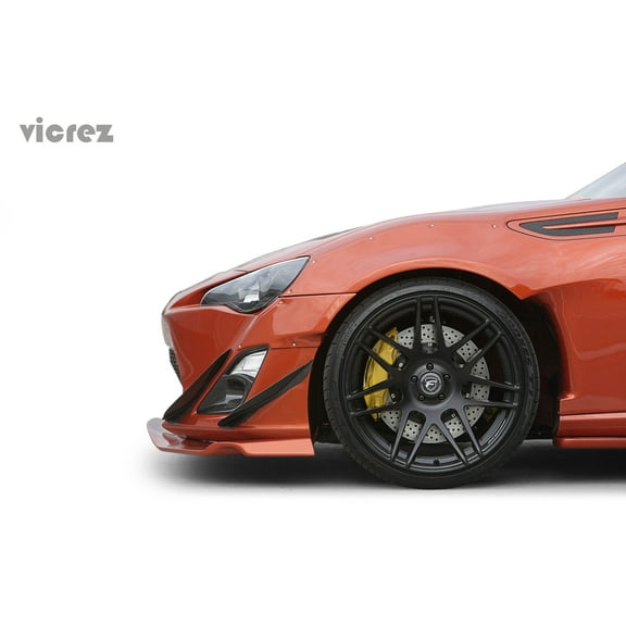 Vicrez Scion FRS / Subaru BRZ 2013-2016 VZ Style Carbon Fiber 4 Piece Canards - vz100448