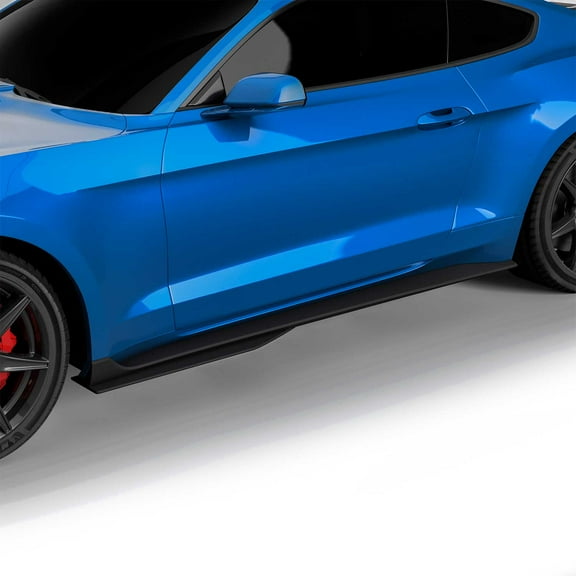 Vicrez Side Skirts Rocker Panels GT500 Style vz102175 | Ford Mustang 2015-2022