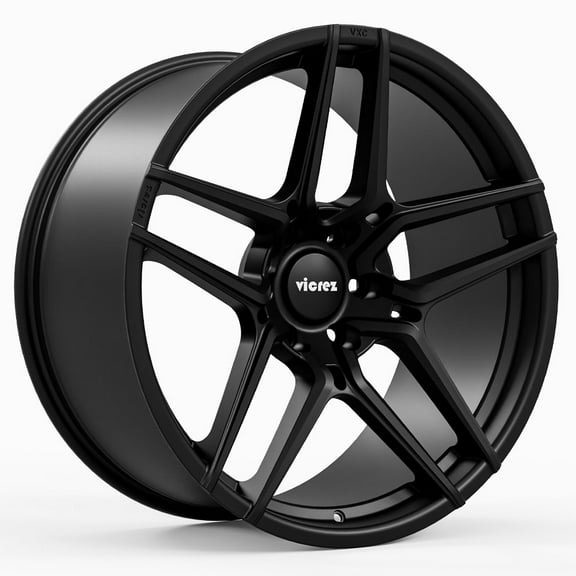 Vicrez VXC Matte Black Wheel (22" x 10", +25 Offset, 6x139.7 Bolt Pattern, 78.1 mm Hub) vzn118499