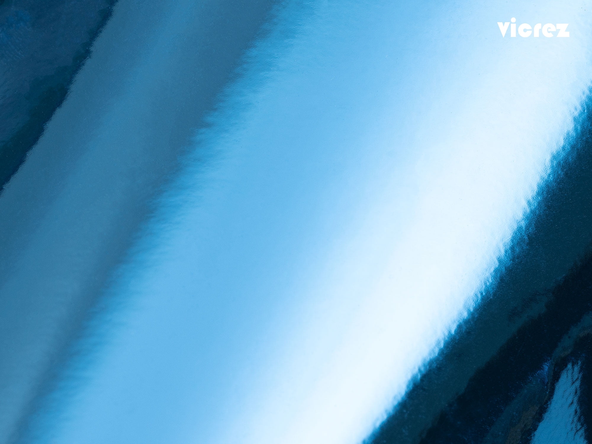 Vicrez Vinyl Car Wrap Film vzv10161 Chrome Sky Blue Specular 5ft x 60ft (Full Roll)