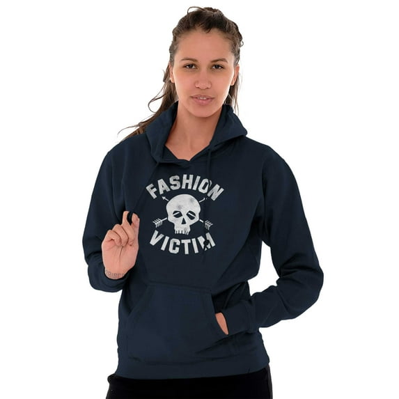Victim Cute Edgy Confidence Style Women Plus Size Graphic Pullover Hoodie Brisco Brands 4X