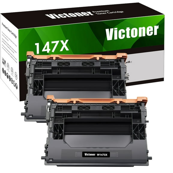 Victoner Toner Cartridge Compatible for HP W1470X 147X LaserJet Enterprise M611dn MFP M634h MFP M635fht (Black2Pack)