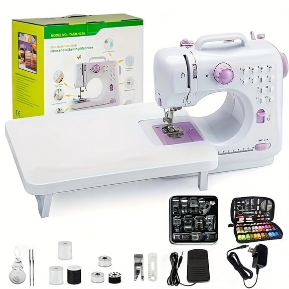 Victool 12 Stitches Mini Sewing Machine Set Portable Household Electric Sewing Machine US Plug 110V