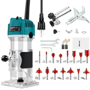 Victool Electric Trimmer Wood Engraving Slotting Trimming Machine Woodworking Router Power Tool US Plug