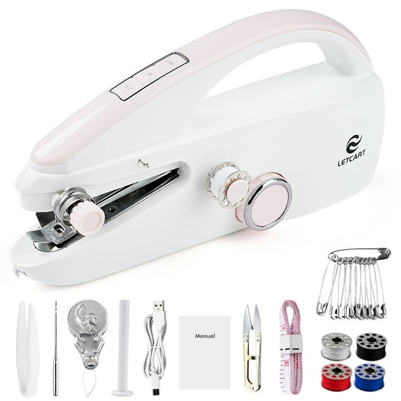Victool Mini Handheld Sewing Machine Portable Electric Sewing Machine with Sewing Kit for Needlework