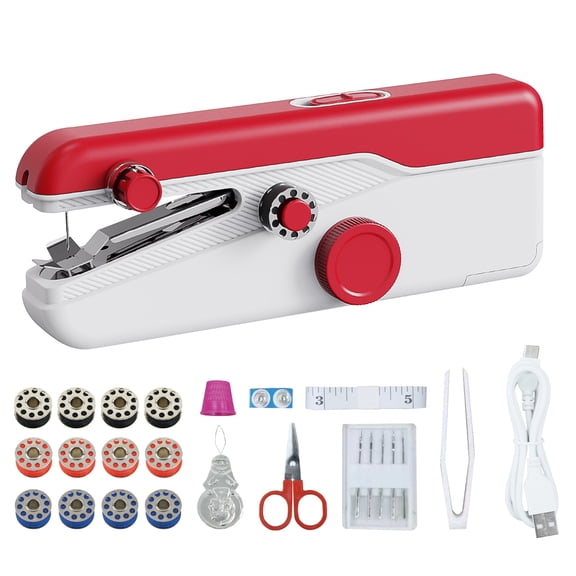 Victool Mini Sewing Machine, Handy Handheld Sewing Machine with Sewing Kit, Electric Quick Stitch Tool